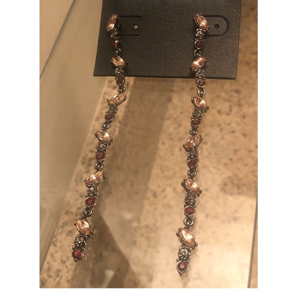 Steve Madden Crystal Drop Earrings - Picture 7 of 11